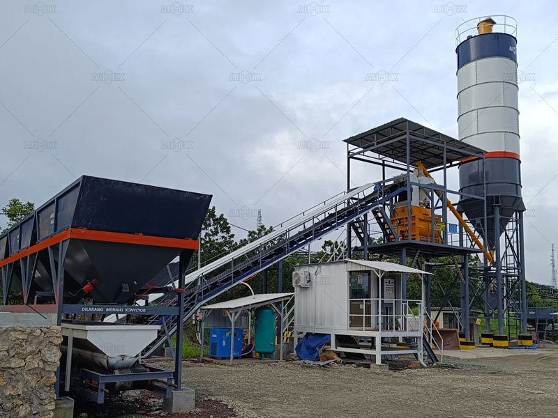 AJ small concrete plant in the Malaysia