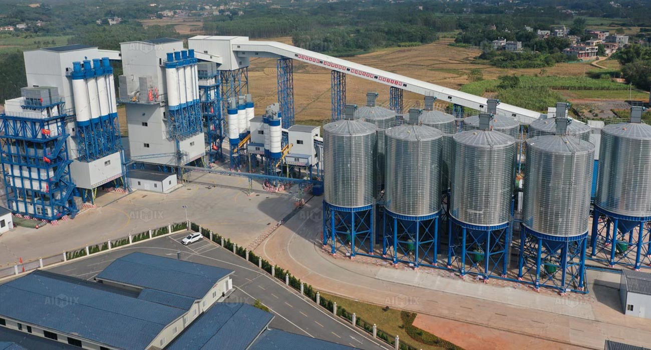 AIMIX environmental friendly type new concrete plant