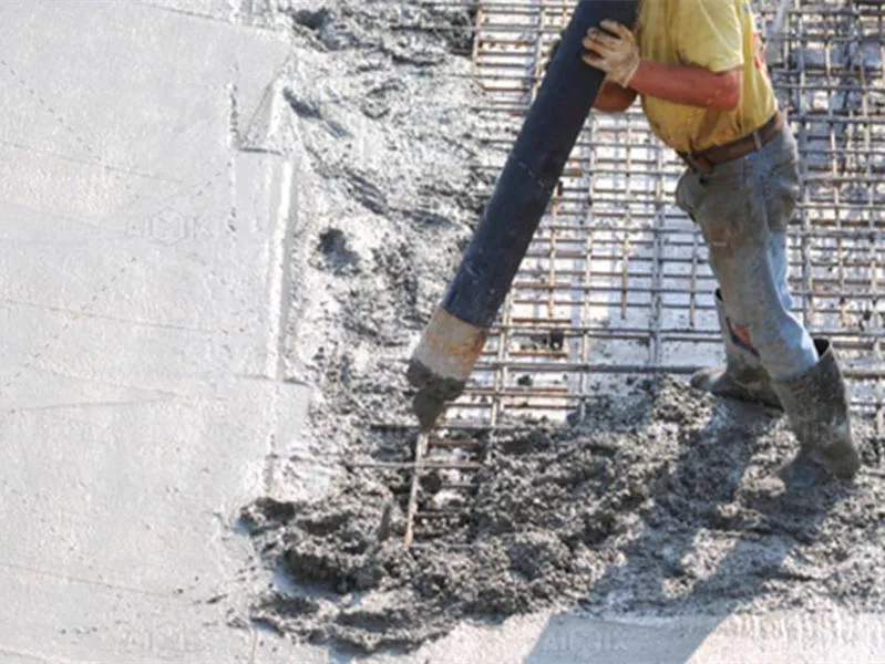 commercial concrete pouring onsite