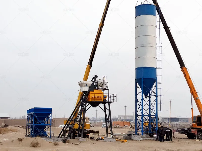 concrete batching plant installation in Uzbekistan