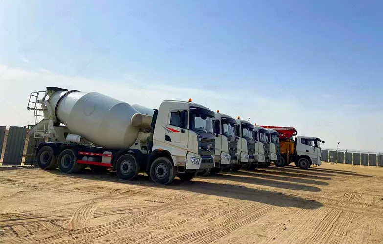 concrete mixer trucks for concrete delivery from concrete mixing plant for sale