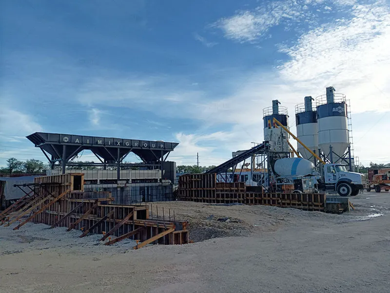 dry mix concrete batching plant from Aimix in Guam