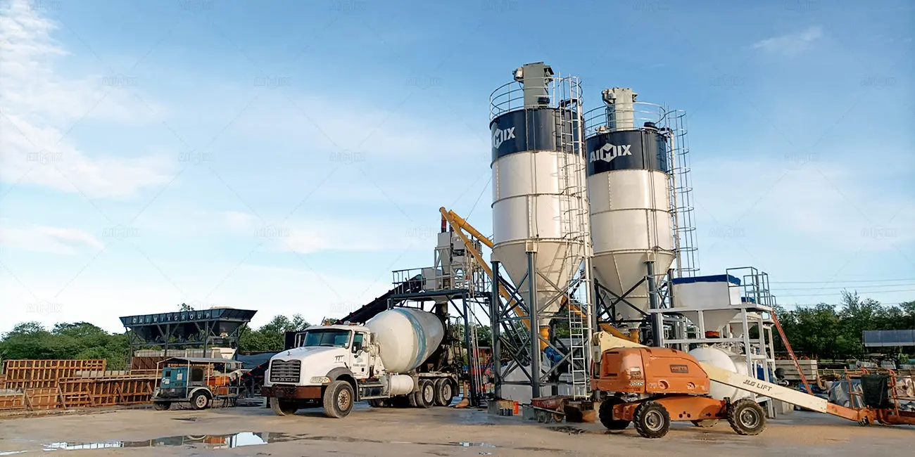 dry mix type concrete plant in Guam for precast company