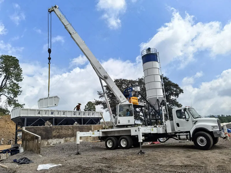 on site concrete batching plant service from Aimix