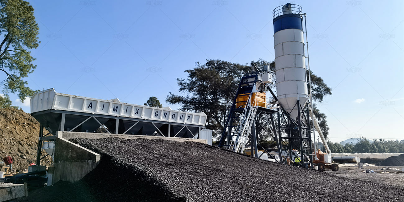 AJ50 concrete batching plant for concrete production