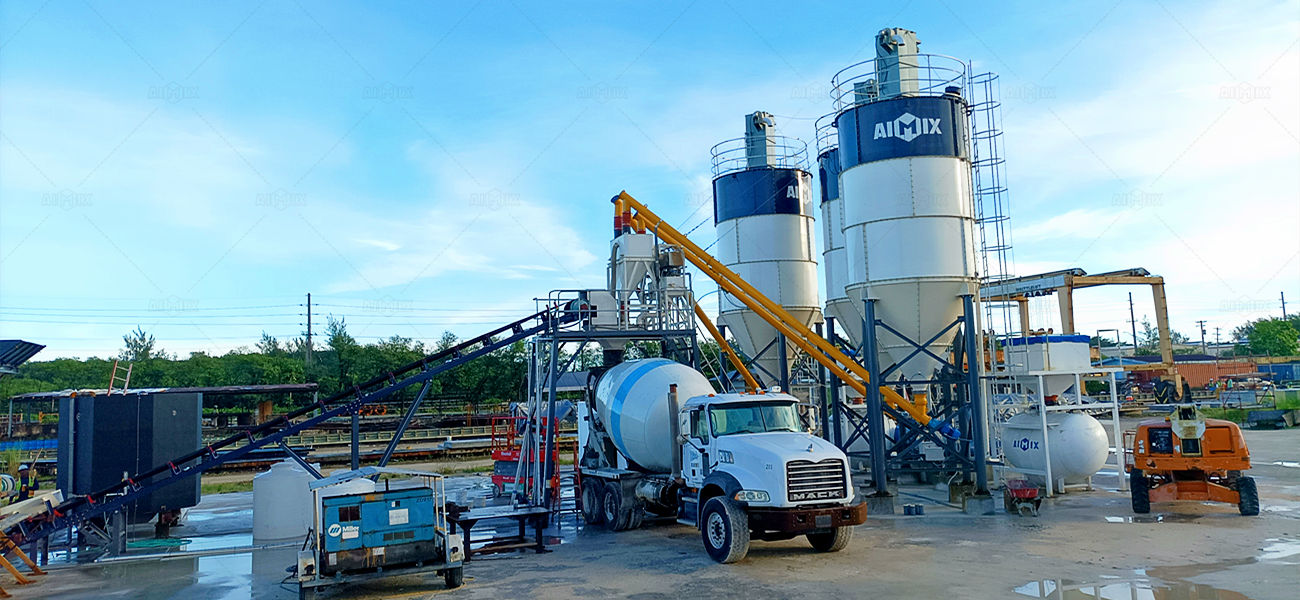 AJG-50 dry batch concrete plant for sale in Guam