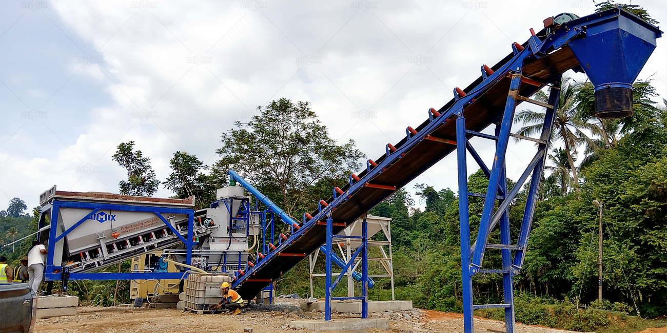 AJSY35 mobile readymix plant in Kuala Lumpur