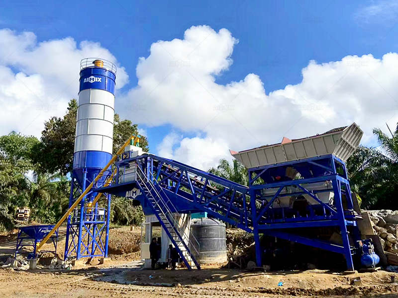 AJY35 mobile batch plant for sale in Malaysia