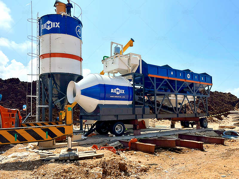 AJZY Series Drum-Type mobile concrete plant for sale