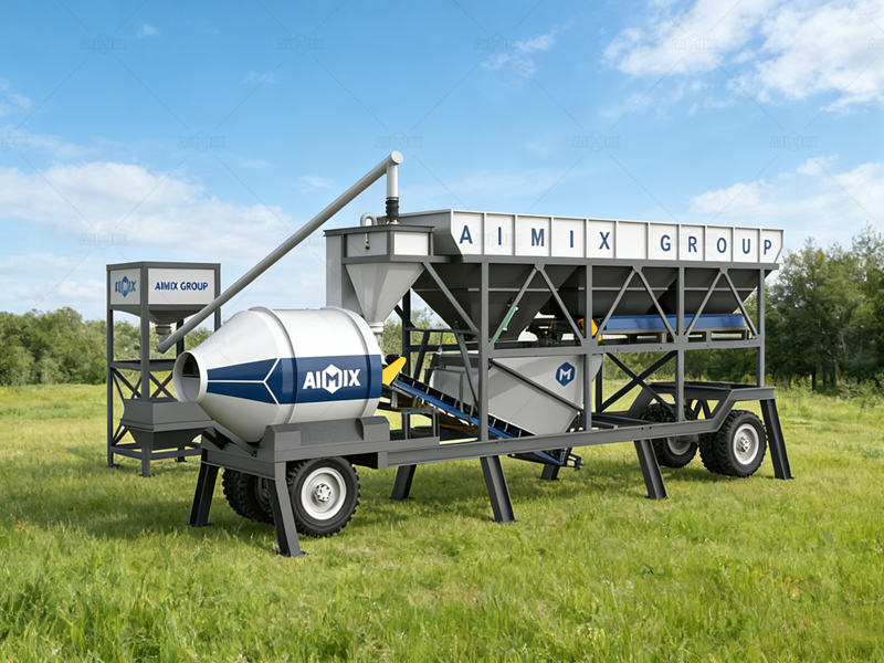 AJZY Series Drum-type Mobile readymix batching plant