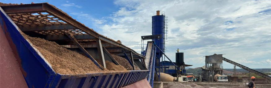 Commercial Concrete Production Process by concrete batching plant
