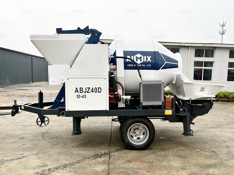 Drum Mixer concrete pump ABJZ40D for ready mix concrete