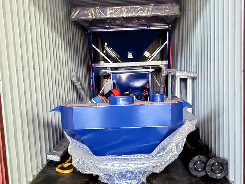 Shipment of dry mix batch plant components