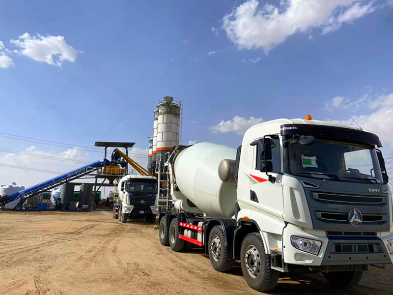 concrete mixer truck for stationary concrete plant Finished Concrete Delivery