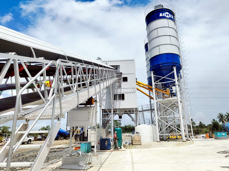 foundation of stationary batch plant