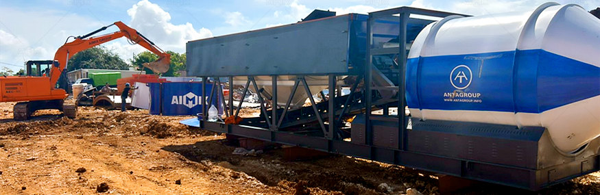 installation process of drum mixer rmc mini plant