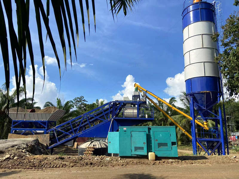 mobile readymix concrete plant in Malaysia