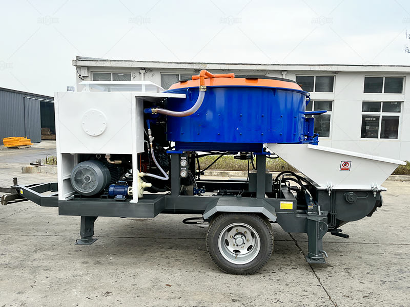 pan mixer concrete pump for ready mix concrete