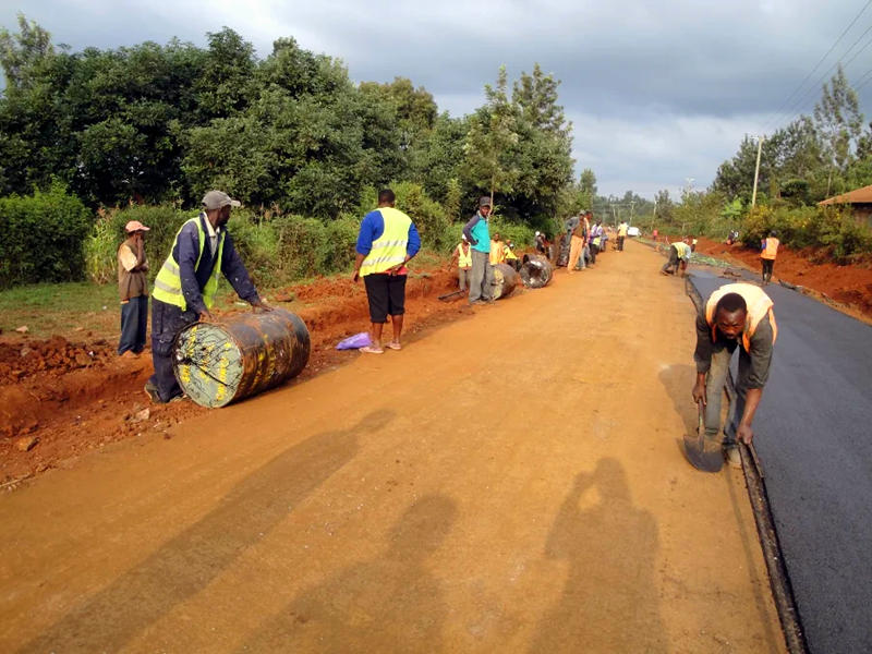 rural road upgrade in Africa