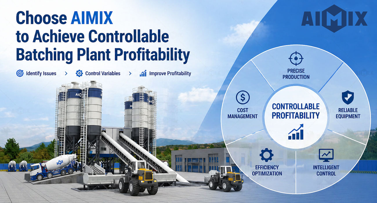 Choose AIMIX to Achieve Controllable Batching Plant Profitability