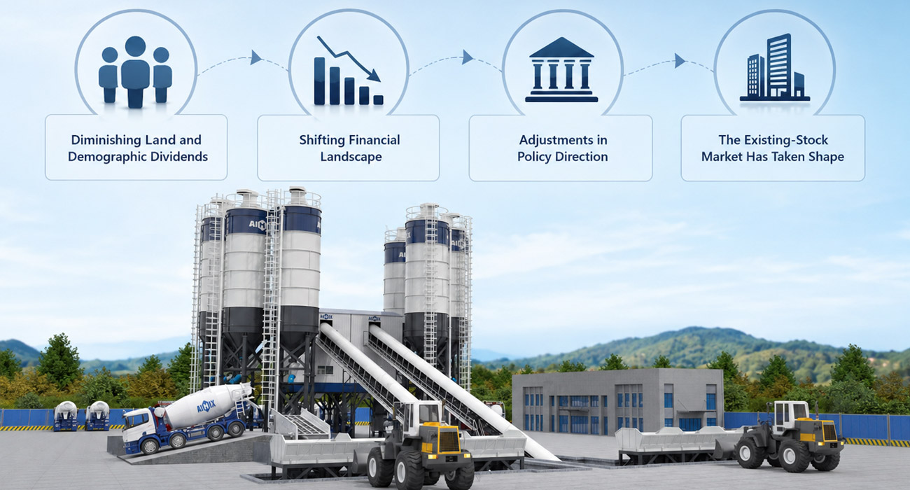 The changes of global concrete demand