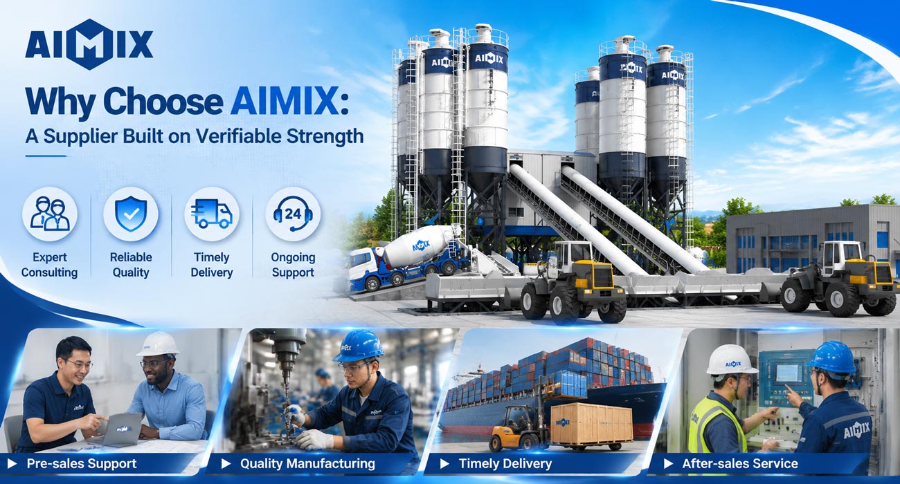 AIMIX is A Concrete Batching Plant Supplier Built on Verifiable Strength