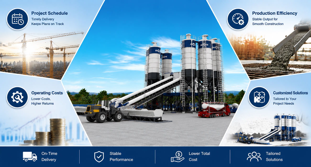 Choosing the Right Concrete Batching Plant Manufacturer is Important for Your Project