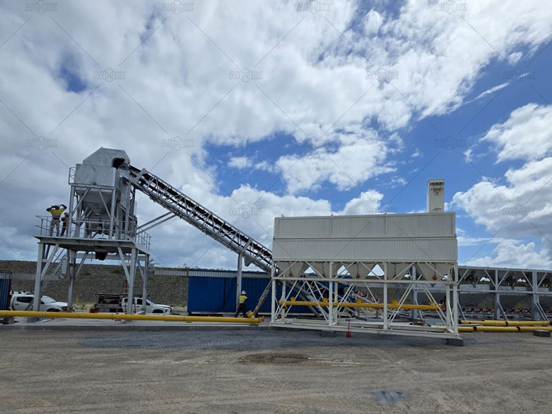 Dry Mix Concrete Batching Plant model in AIMIX