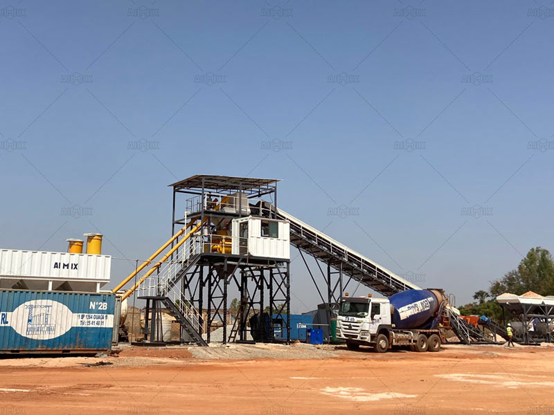 Foundation Free Concrete Batching Plant model in AIMIX