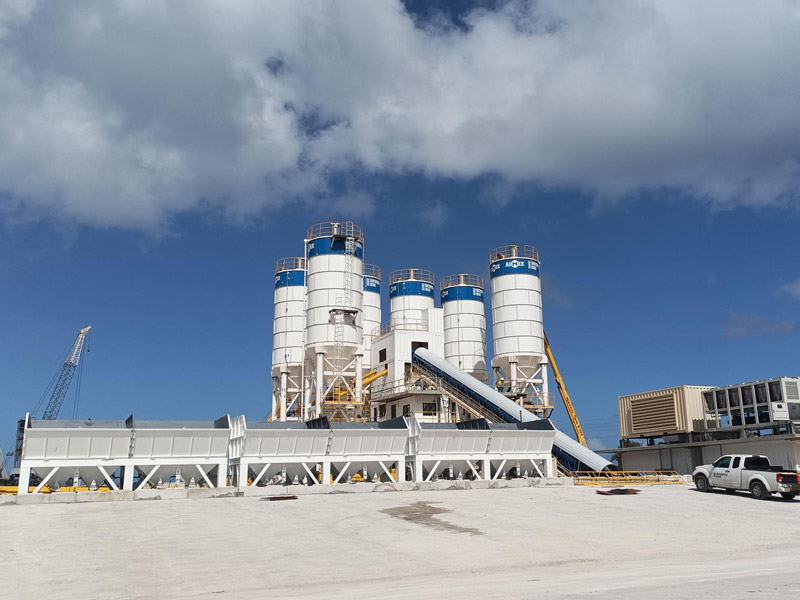 AJ180 High-Capacity Concrete Mixing Plant in Guam