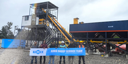 AJ60 60tph concrete business plant for sale in Indonesia