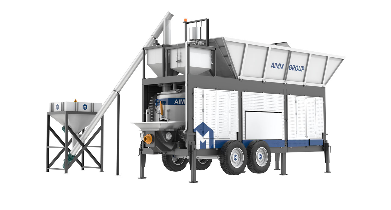 AJP40 concrete mixing and pumping plant