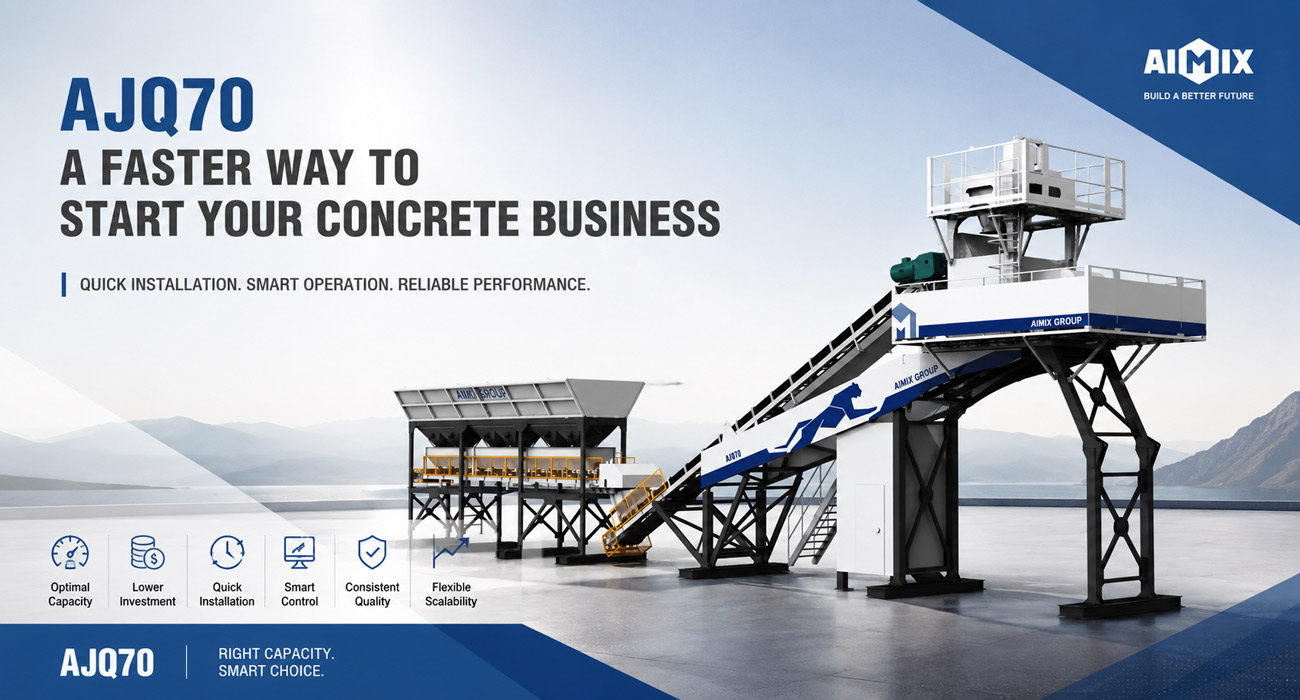 AJQ70 A Faster Way to Start Your Concrete Batching Plant Business