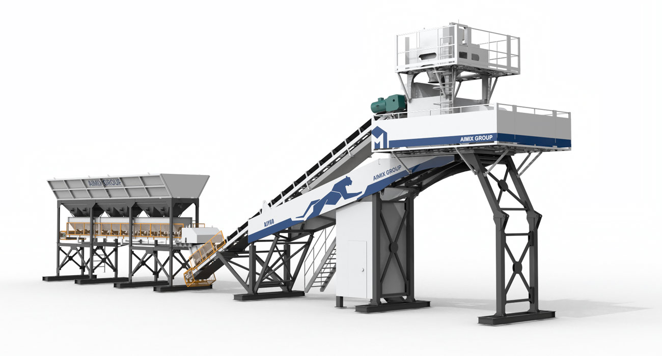 AJQ70 rapid-assembly concrete mixing plant