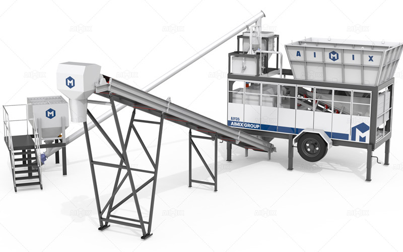 AJSY Series Concrete Plant with Compact design for small to medium projects with flexible investment needs