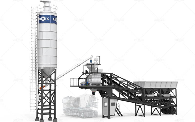 AJY Series Concrete Plant for Flexible deployment for projects requiring quick setup and relocation
