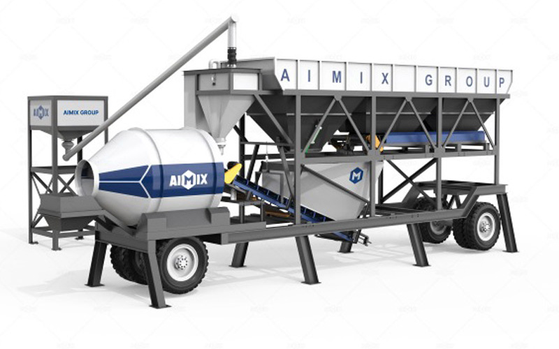 AJZY Series Concrete Plant is Economical solution for basic concrete production and small-scale applications